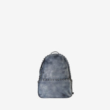 Genuine Leather Studded Simple Backpack