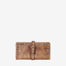 Leather Stylish Studded Card Holder Wallet